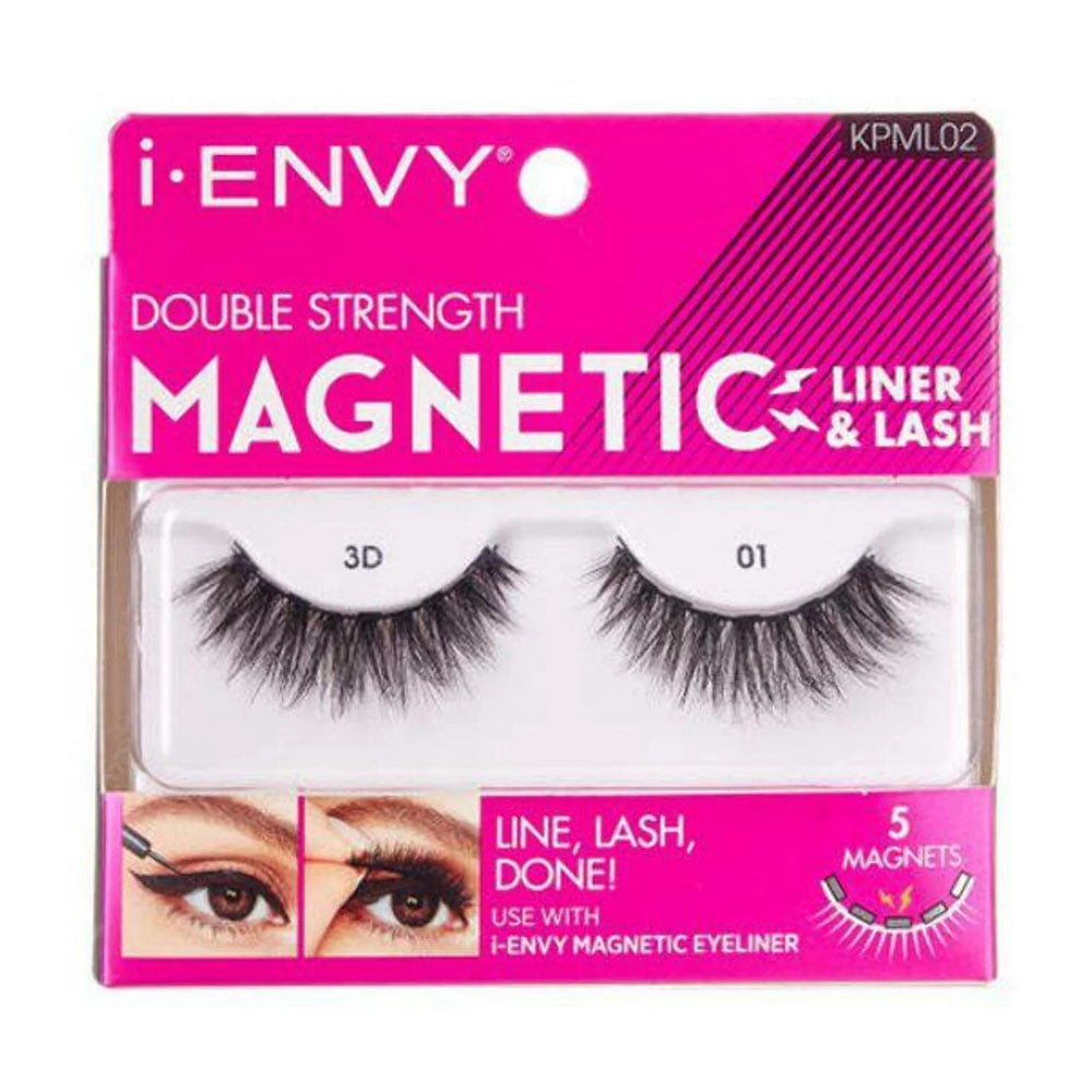Kiss I Envy Double Strength 3D 01 Magnetic Liner and Lash, 1 Ea